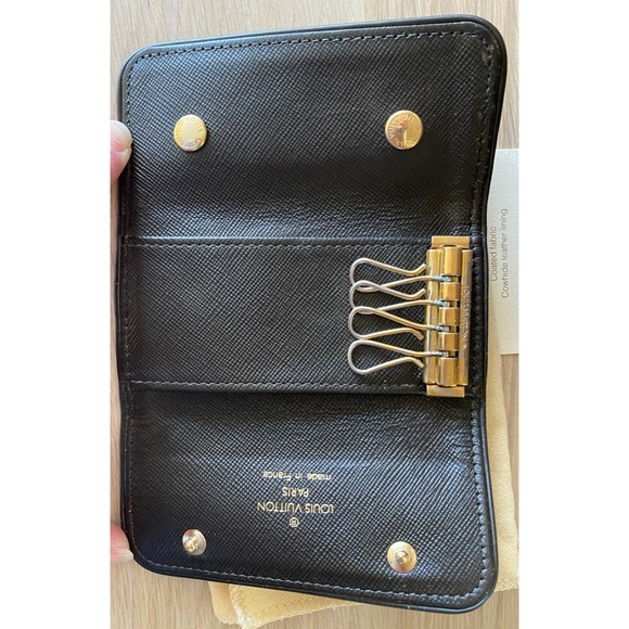 Louis Vuitton 4 Ring Key Holder Khaki Vintage Dust Bag & Box M92431 Monogram - Picture 6 of 16